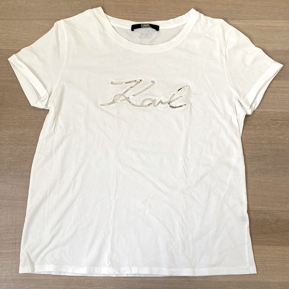 Karl Lagerfeld Tshirt Pocket Logo White main image 0